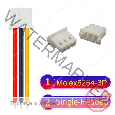 Molex KK 2.54mm MX5264 3Pin Single-Headed Cable