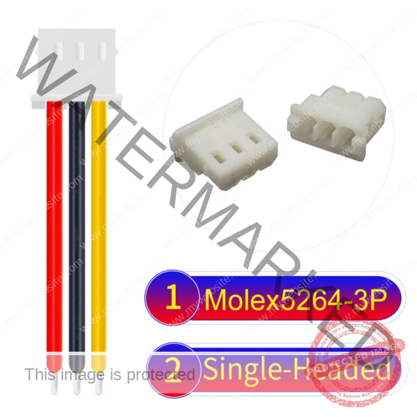 Molex KK 2.54mm MX5264 3Pin Single-Headed Cable