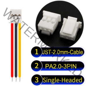 JST PA2.0 3Pin Single-Headed Cable