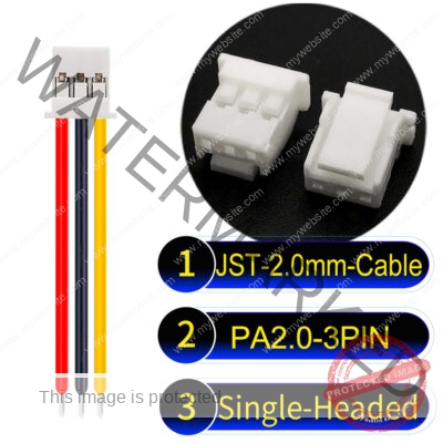 JST PA2.0 3Pin Single-Headed Cable