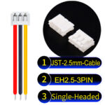 JST EH2.5 3-Pin Single-Headed 2.5mm PVC Cable