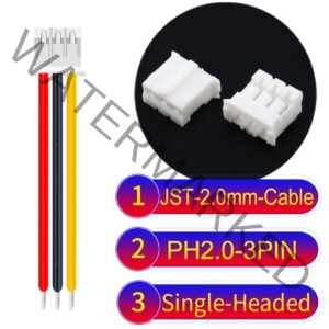 JST PH2.0 3Pin Single-Headed Cable