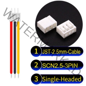 JST 2.5mm SCN2.5 3Pin Single-Headed Cable