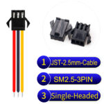 JST 2.5mm SM2.54 3Pin Single-Headed Cable