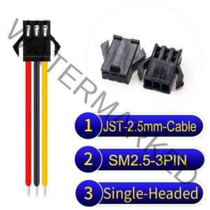 JST 2.5mm SM2.54 3Pin Single-Headed Cable