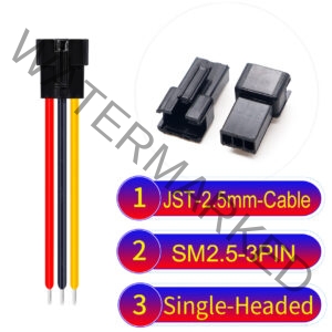 JST 2.5mm SM2.54 3Pin Female Single-Headed Cable