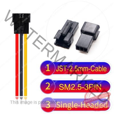 JST 2.5mm SM2.54 3Pin Female Single-Headed Cable