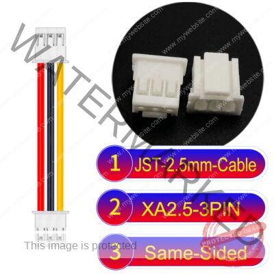 JST 2.5mm XA 3Pin Same-Side-HeadCable