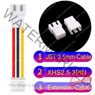 JST XHS2.5 with Belt Lock 3Pin Male Female Extension Cable