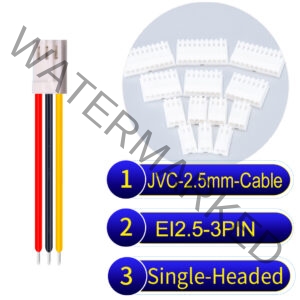 JVC 2.5mm 3-Pin Single-Headed 22AWG PVC Cable