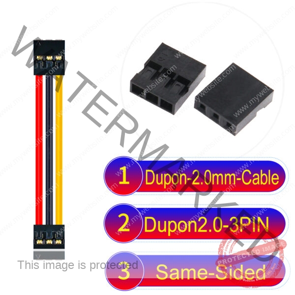 Dupont 2.0mm 3Pin Same-Side-Head Cable