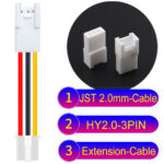 JST HY2.0mm 3-Pin Extension Cable 22AWG PVC Cable