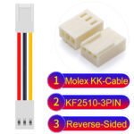 Molex KK-Cable KF2510 3-Pin Reverse-Side-Head PVC Cable