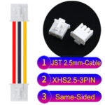 JST XHS2.5 with Belt Lock 3Pin Same-Side-Head Cable