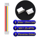 Molex MX1.25mm Picoblade 4-Pin Reverse-Side-Head 28AWG UL1571 Cable