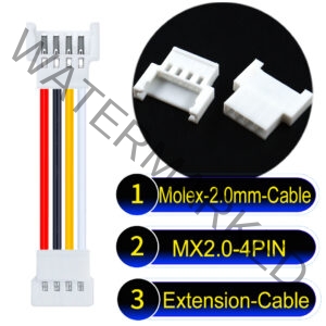 Molex MX2.0mm 4-Pin Male Female Extension Cable