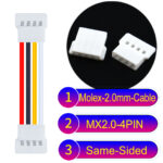 Molex MX2.0mm 4-Pin Male Same-Side-Head Cable