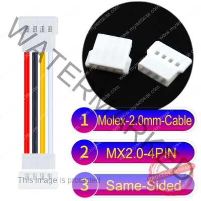 Molex MX2.0mm 4-Pin Male Same-Side-Head Cable