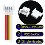 Molex MX2.0mm 4-Pin Female Single-Headed Cable