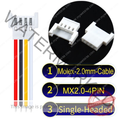 Molex MX2.0mm 4-Pin Female Single-Headed Cable