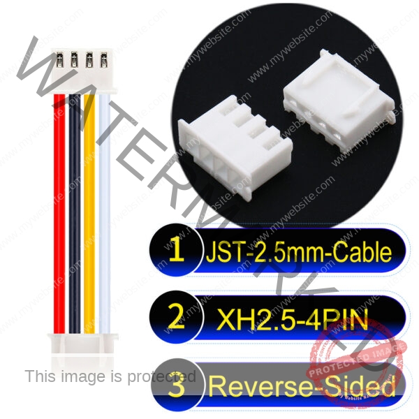 JST XH 4Pin Reverse-Side-Head Cable