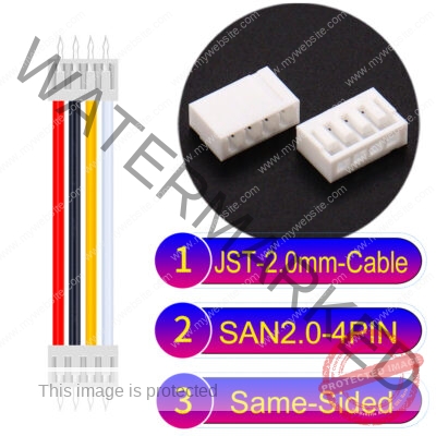 JST 2.0mm SAN2.0 4Pin Same-Side-Head Cable