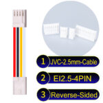 JVC 2.5mm 4-Pin Reverse-Side-Head 22AWG PVC Cable