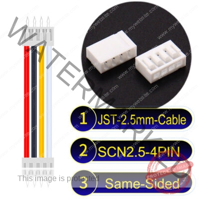 JST 2.5mm SCN2.5 4Pin Same-Side-Head Cable