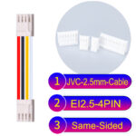 JVC 2.5mm 4-Pin Same-Side-Head 22AWG PVC Cable