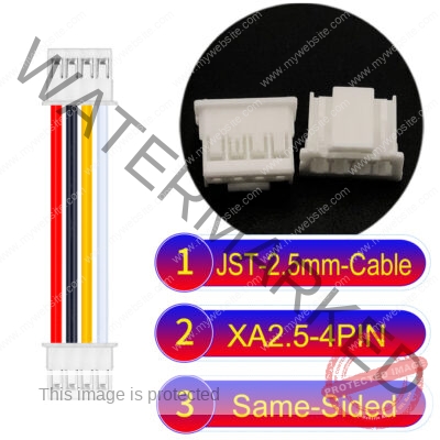 JST 2.5mm XA 4Pin Same-Side-Head Cable