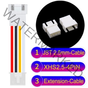 JST XHS2.5 with Belt Lock 4Pin Male Female Extension Cable