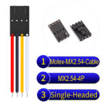 Molex 2.54mm MX2.54 4Pin Single-Headed Cable