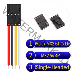 Molex 2.54mm MX2.54 4Pin Single-Headed Cable