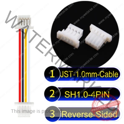 JST SH1.0 4Pin Reverse-Side-Head Cable