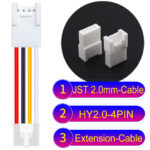 JST HY2.0mm 4-Pin Extension Cable 22AWG PVC Cable