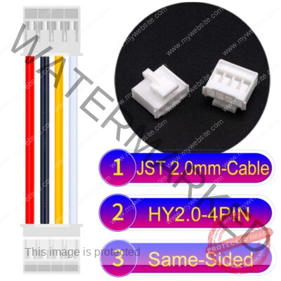 JST HY2.0mm 4-Pin Same-Side-Head 22AWG PVC Cable