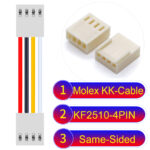 Molex KK-Cable KF2510 4-Pin Same-Side-Head PVC Cable