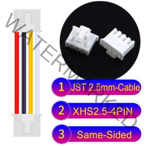 JST XHS2.5 with Belt Lock 4Pin Same-Side-Head Cable