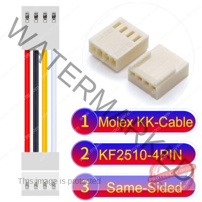 Molex KK-Cable KF2510 4-Pin Same-Side-Head PVC Cable