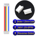 Molex MX1.25mm Picoblade 5-Pin Reverse-Side-Head 28AWG UL1571 Cable