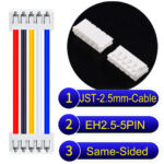 JST EH2.5 5-Pin Same-Side-Head 2.5mm PVC Cable