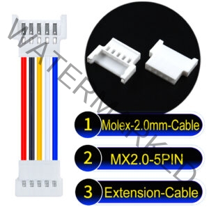 Molex MX2.0mm 5-Pin Male Female Extension Cable