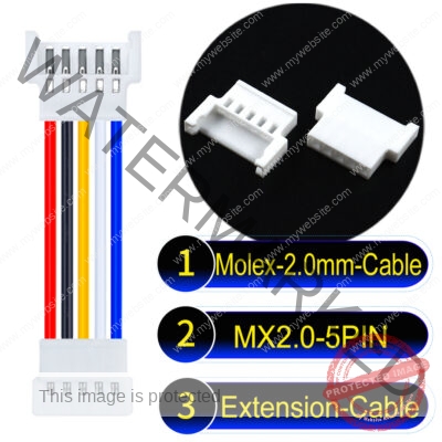 Molex MX2.0mm 5-Pin Male Female Extension Cable