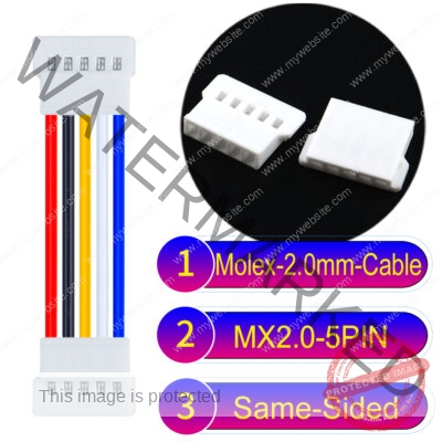 Molex MX2.0mm 5-Pin Male Same-Side-Head Cable