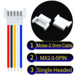 Molex MX2.0mm 5-Pin Female Single-Headed Cable