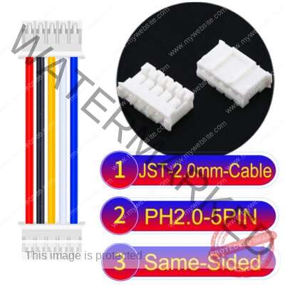 JST 2.0mm PH2.0 5Pin Same-Side-Head Cable