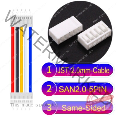 JST 2.0mm SAN2.0 5Pin Same-Side-Head Cable