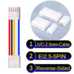 JVC 2.5mm 5-Pin Reverse-Side-Head 22AWG PVC Cable