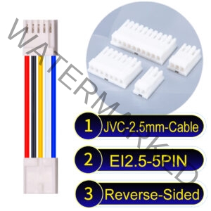 JVC 2.5mm 5-Pin Reverse-Side-Head 22AWG PVC Cable