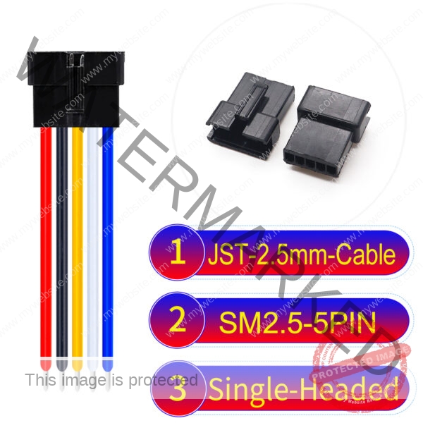 JST 2.5mm SM2.54 5Pin Female Single-Headed Cable